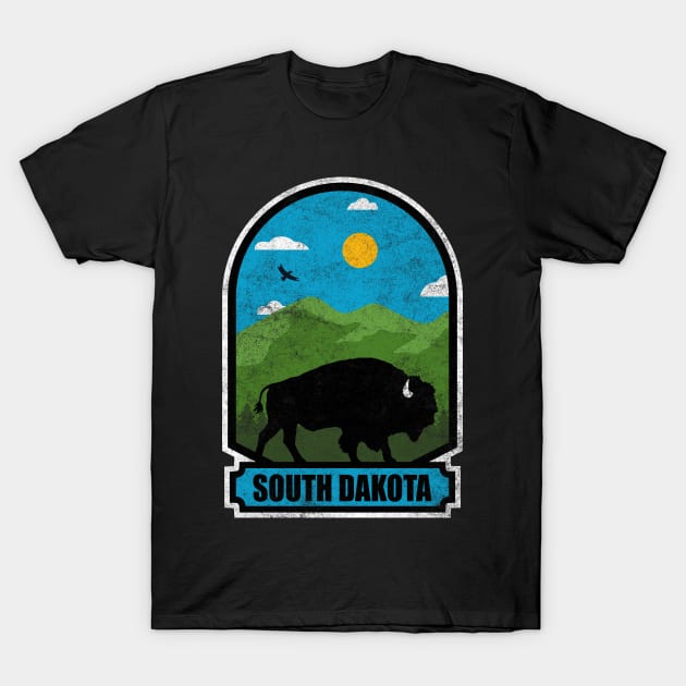 Bison Roam Nature Adventure South Dakota Wildlife T-Shirt by SouthDakotaGifts